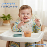 Hopop Food Storage Containers Baby Multi-Functional Set of 4 Blue & Green