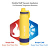 Probott Rainbow Insulated Stainless Steel Water Bottles Yellow - 700ml