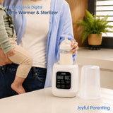 Hopop 4-in-1 Digital Baby Bottle Warmer & Sterilizer Standard Size White