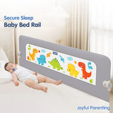 Hopop Baby Bed Rail Guard Secure Sleep Foldable Universal Fit – Grey