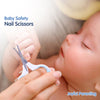 Hopop Baby Safety Nail Scissors with Rounded Head - Blue