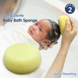 Hopop Soft & Gentle Baby Bath Sponge Pack of 2 Newborn+ – Assorted