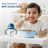 Hopop ® Baby Stainless Steel Bowl with Lid & Suction Base