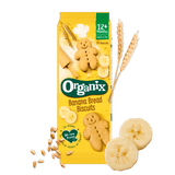 Organix Banana Bread Biscuits Toddler Snacks – 12+ Months, 135g