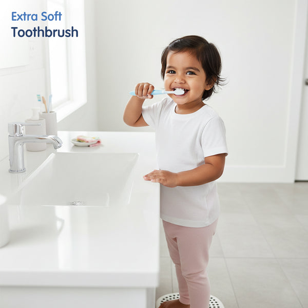 Hopop Extra Soft Baby Toothbrush 6–36 Months Green