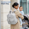 Hopop Baby Diaper Backpack with Changing Mat One Size – Beige