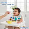 HopopEasy-Clean Waterproof Baby Bib with Food Catcher Pocket Asorted