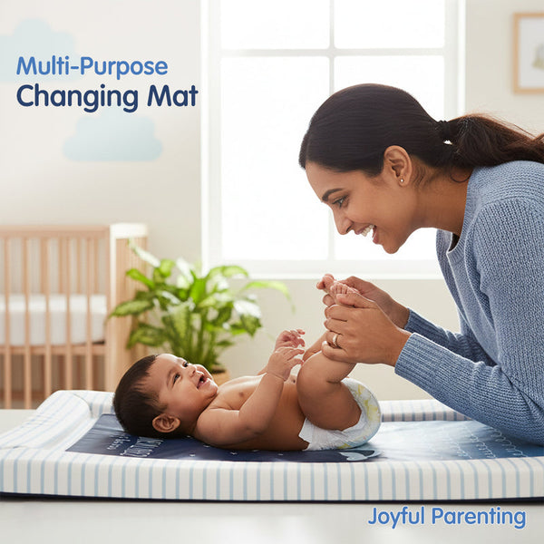 Hopop ® Soft Cushioned Baby Changing Mat – Waterproof & Wipeable
