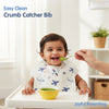 HopopEasy-Clean Waterproof Baby Apron Bib with Crumb Catcher Asorted
