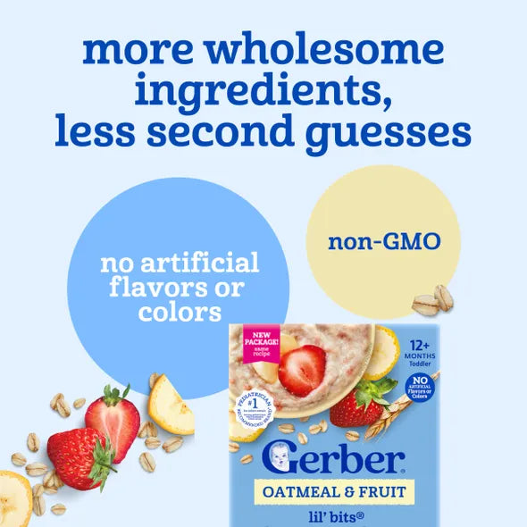 Gerber Oatmeal Banana Strawberry Cereal – Baby Cereal
