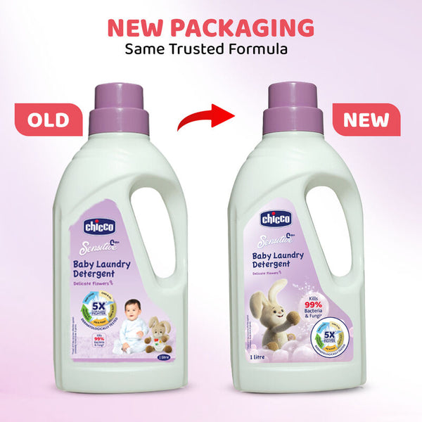 Baby Laundry Detergent Delicate Flowers 1L 0M+