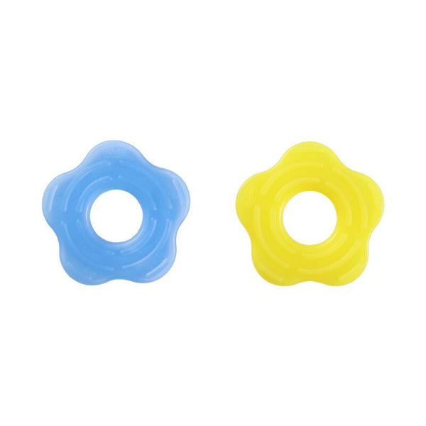 Chicco Teether Supersoft Star 2Pc Blue + Yellow 2M+