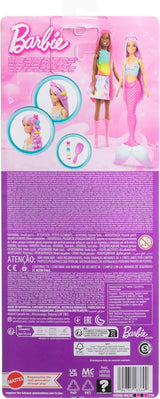Barbie Mermaid Doll with 7-Inch Fantasy Hair & Styling Accessories – Pink