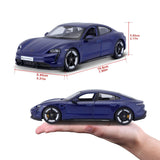Bburago Porsche Taycan Turbo S 1:24 Die-Cast Model – White