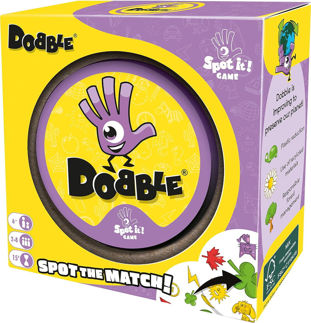 Funskool Asmodee Dobble Spot the Match Card Game, 55 Cards | 6+ Years