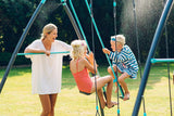 Plum Premium Metal Single Swing And Glider With Mist