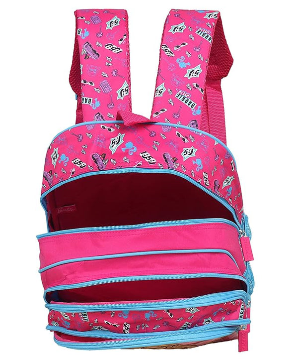 Striders School Bag for Kids Barbie 14" - Asorted Print