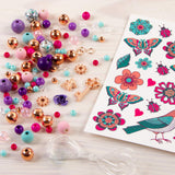 Make It Real Metal Bedazzled Charm Bracelets Kit 104 Pieces Multicolor