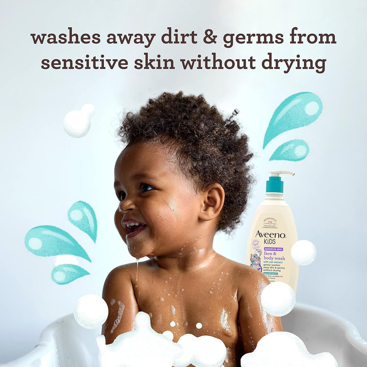 Aveeno Kids Sensitive Skin Face & Body Wash With Oat Extract - 532Ml