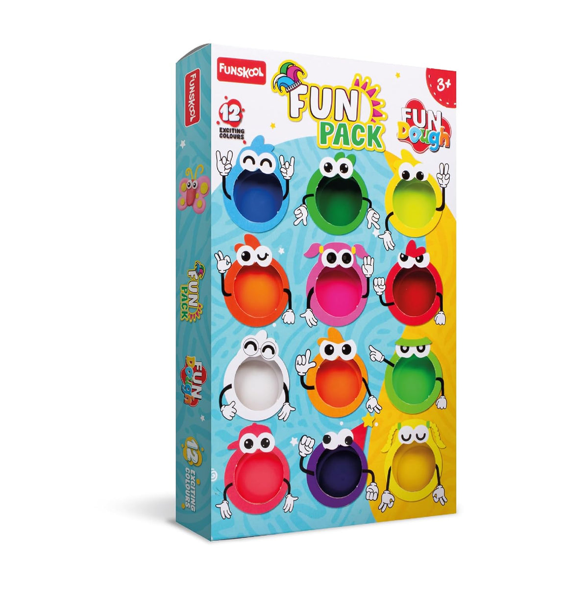 Dough Set Funskool Fundough Fun Pack 12 Tubs – Multicolour
