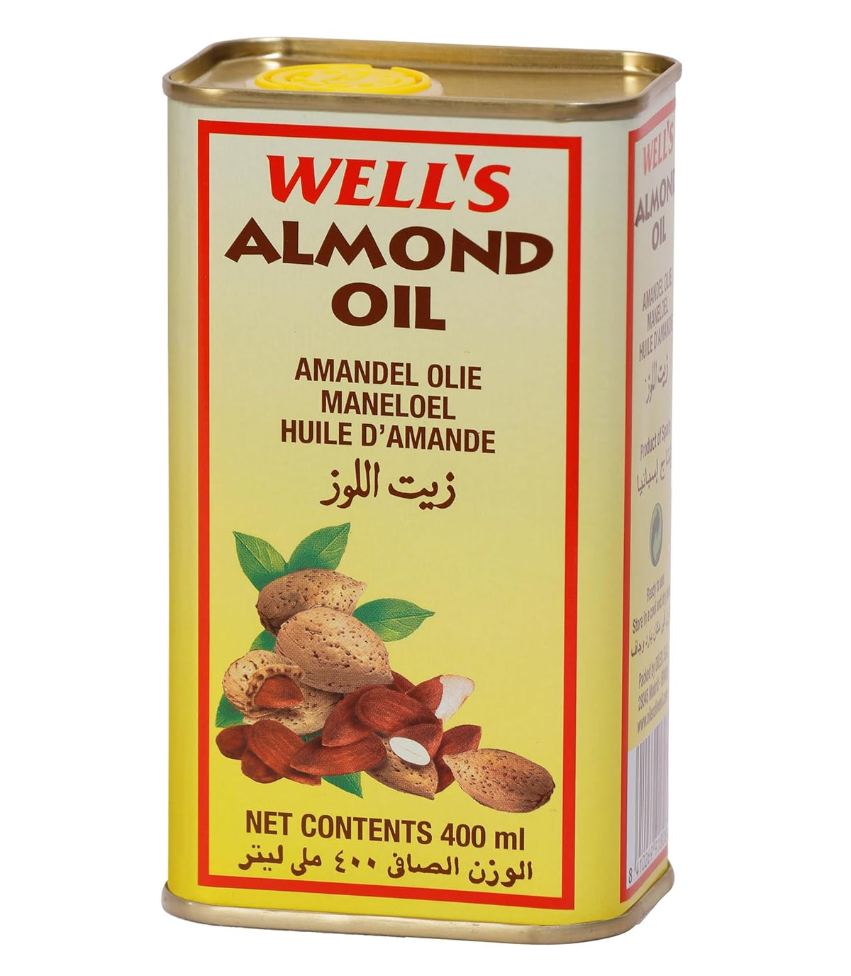 Well'S 100% Pure Almond Oil Packed And Imported From Spain 400Ml