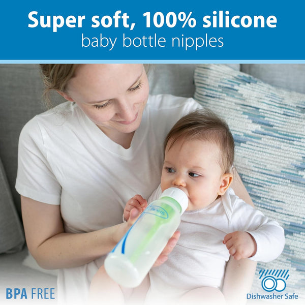 Dr. Brown's Natural Flow Level 3 6m+ Narrow Bottle Nipple - Pack Of 6