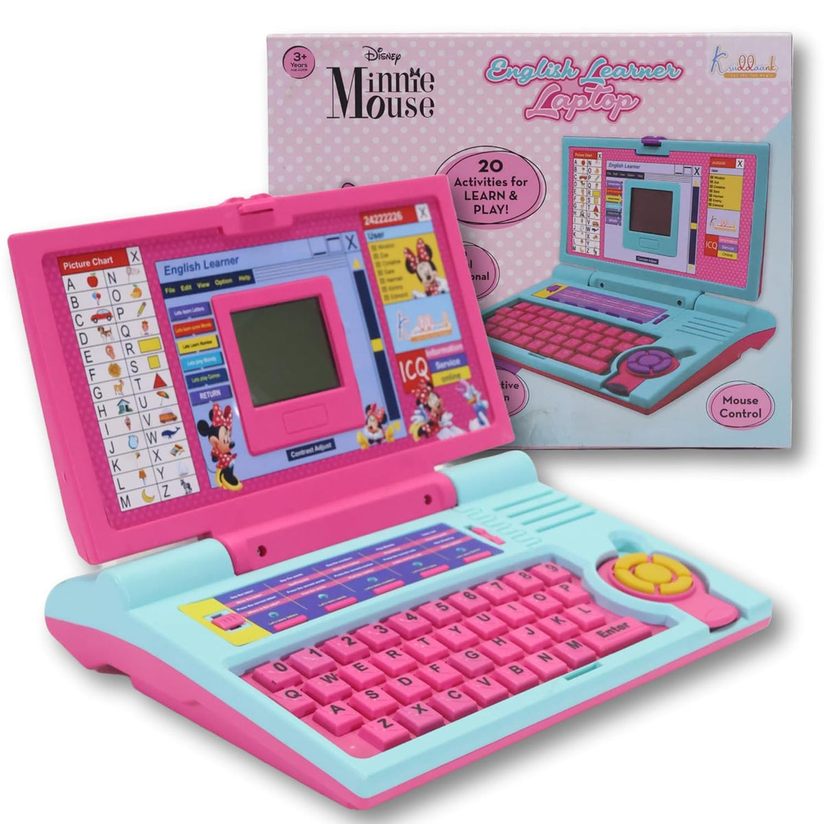 Kriiddaank Disney Minnie Mouse Laptop English Learning