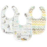 Abracadabra Muslin Bibs Set of 3 29 × 20 cm Sleepy Friends Multicolour