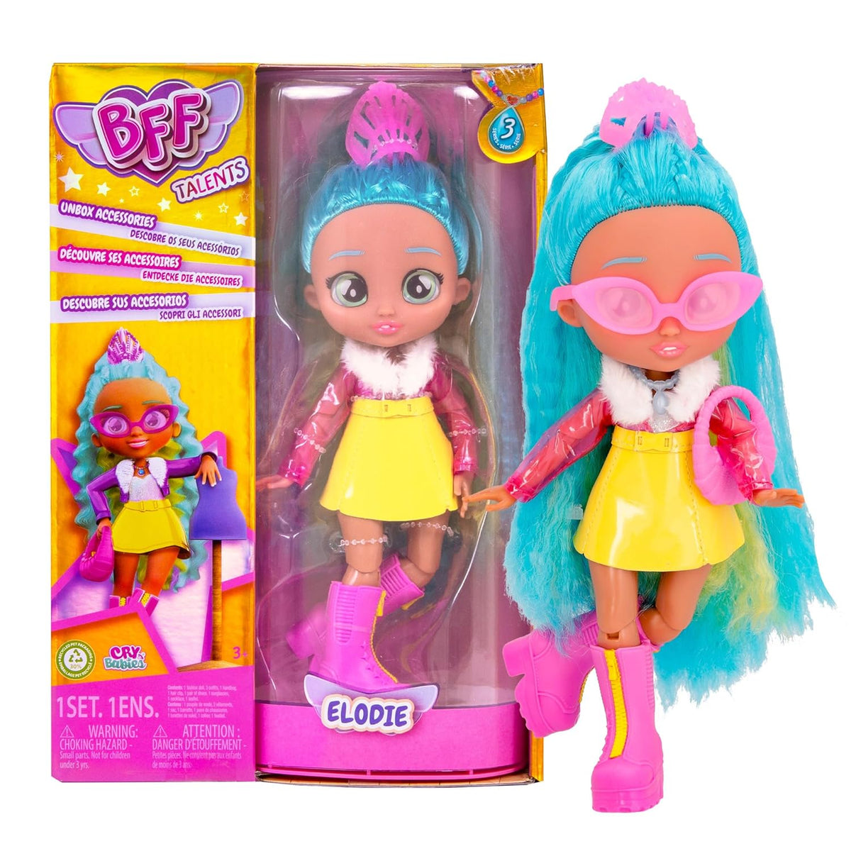 BFF Elodie Fashion Doll With Long Hair Including Outfit And Accessories