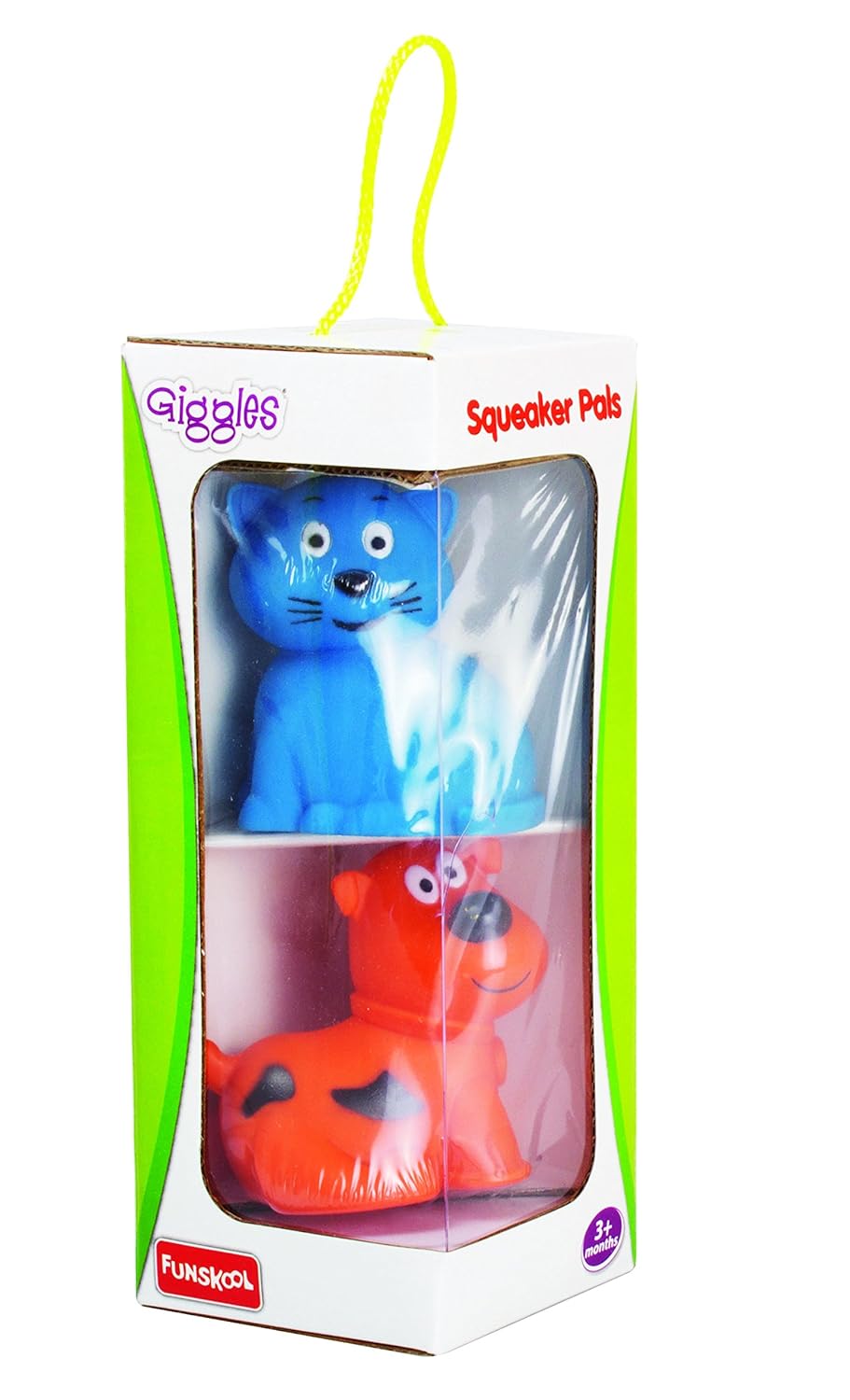 Funskool Giggles Animal Squeakers Bath Toy Pack of 2 Multicolour