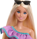 Barbie Fashion Doll with 3 Party Outfits Standard Size Multicolour
