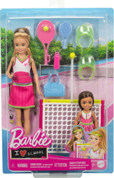 Barbie Stacie & Chelsea Tennis Playset with 2 Dolls & Accessories Multicolour