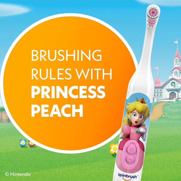 Spinbrush Battery Operated Super Mario Toothbrush - Pink