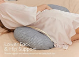 Pregnancy Pillow Momcozy W-Shaped Maternity Side Sleeper Pillow Regular – Grey