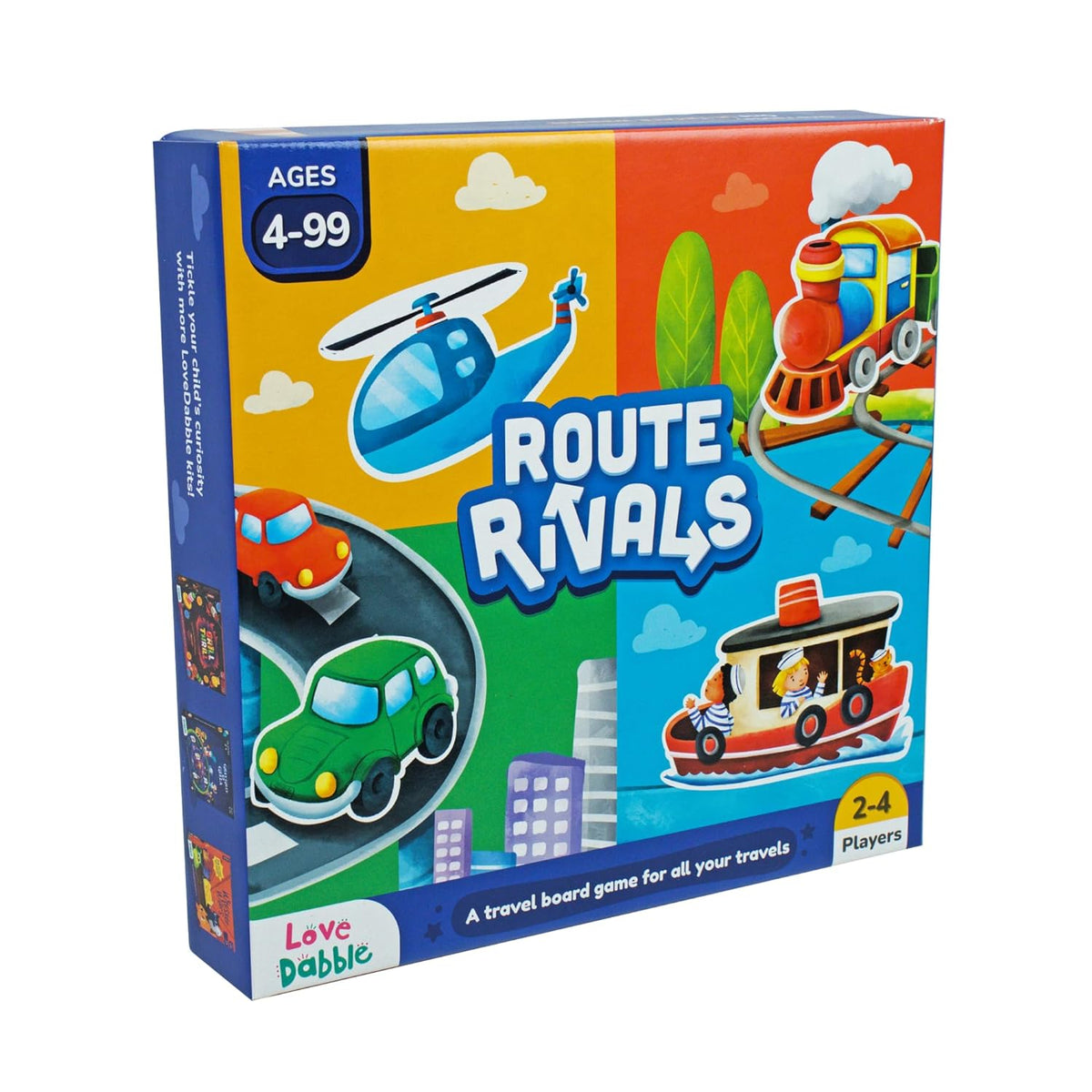 LoveDabble Route Rivals Travel Board Game 4-99Y Multicolor