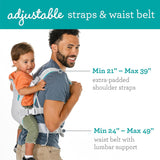 Infantino Carrier Flip 4-in-1 Light & Airy Convertible Light Gray