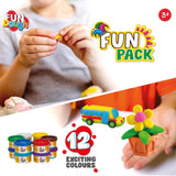 Dough Set Funskool Fundough Fun Pack 12 Tubs – Multicolour