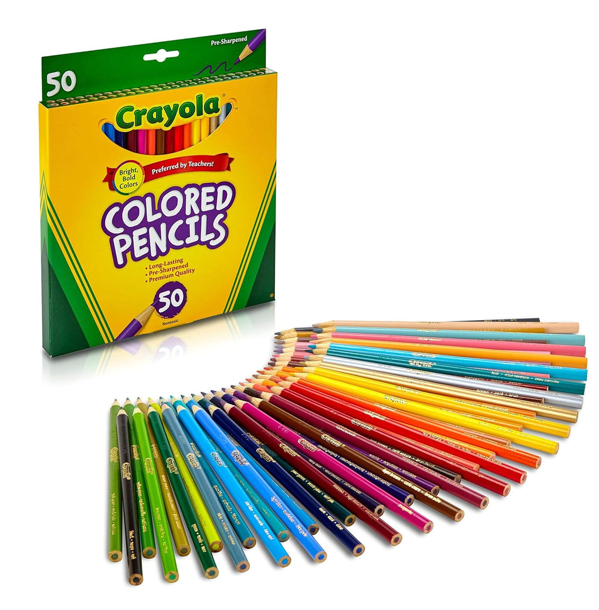Crayola Colored Pencils Pack of 50 Multicolour