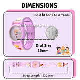 Spiky Sleek C6 Floral Analog Kids Watch 2–8Y – Pink