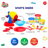 Dough Playset Funskool Fundough Noodle Party 4 x 75g 3Y+ – Multicolour