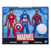Marvel Action Figure Toy 3-Pack, 6-Inch Figures, Iron Man, Spider-Man, Captain America