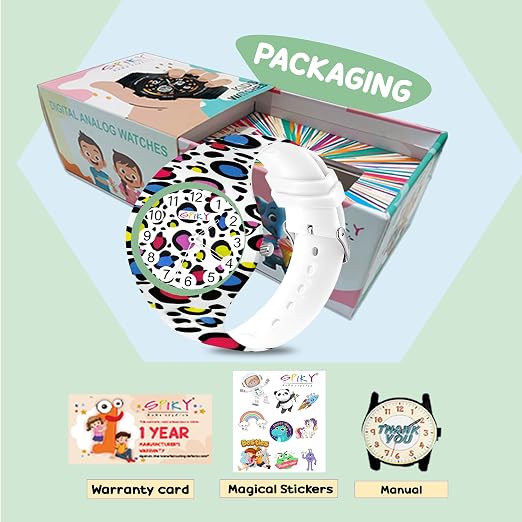 Spiky EVA38 Round Casual Analog Kids Watch 3–14Y – Tiger