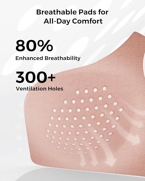 Momcozy 4 in 1 Hands-Free Pumping Bra with Fixed Padding XL Oyster Pink