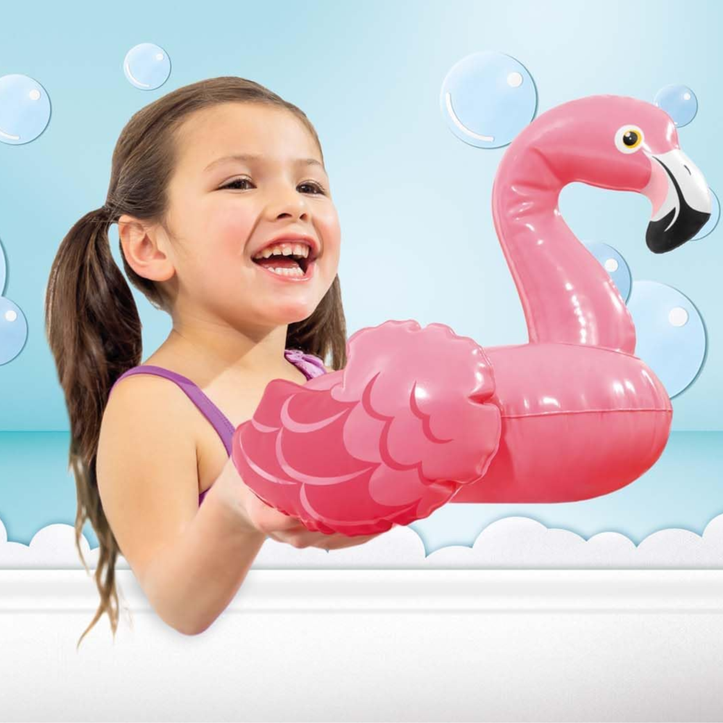 Intex Puff ’N Play Inflatable Flamingo Toy 25 × 23 cm 2Y+ – Pink