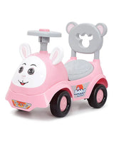 Dash Funride Rabbit Face Manual Push Ride-On 50.8 × 30.48 × 38.1 cm Pink