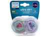 Philips Avent Ultra Air Soother 6-18Months - Green Purple (Pack Of 2)