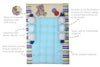 Abracadabra Gadda Set With Two Bolsters - Teddy Love