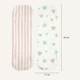 Abracadabra Muslin Burp Pad - Stars & Hearts