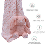 Abracadabra Toy with Blanket Gift Set Bunny 75 × 75 cm Multicolour