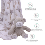 Abracadabra Toy with Blanket Gift Set Dog 75 × 75 cm Multicolour